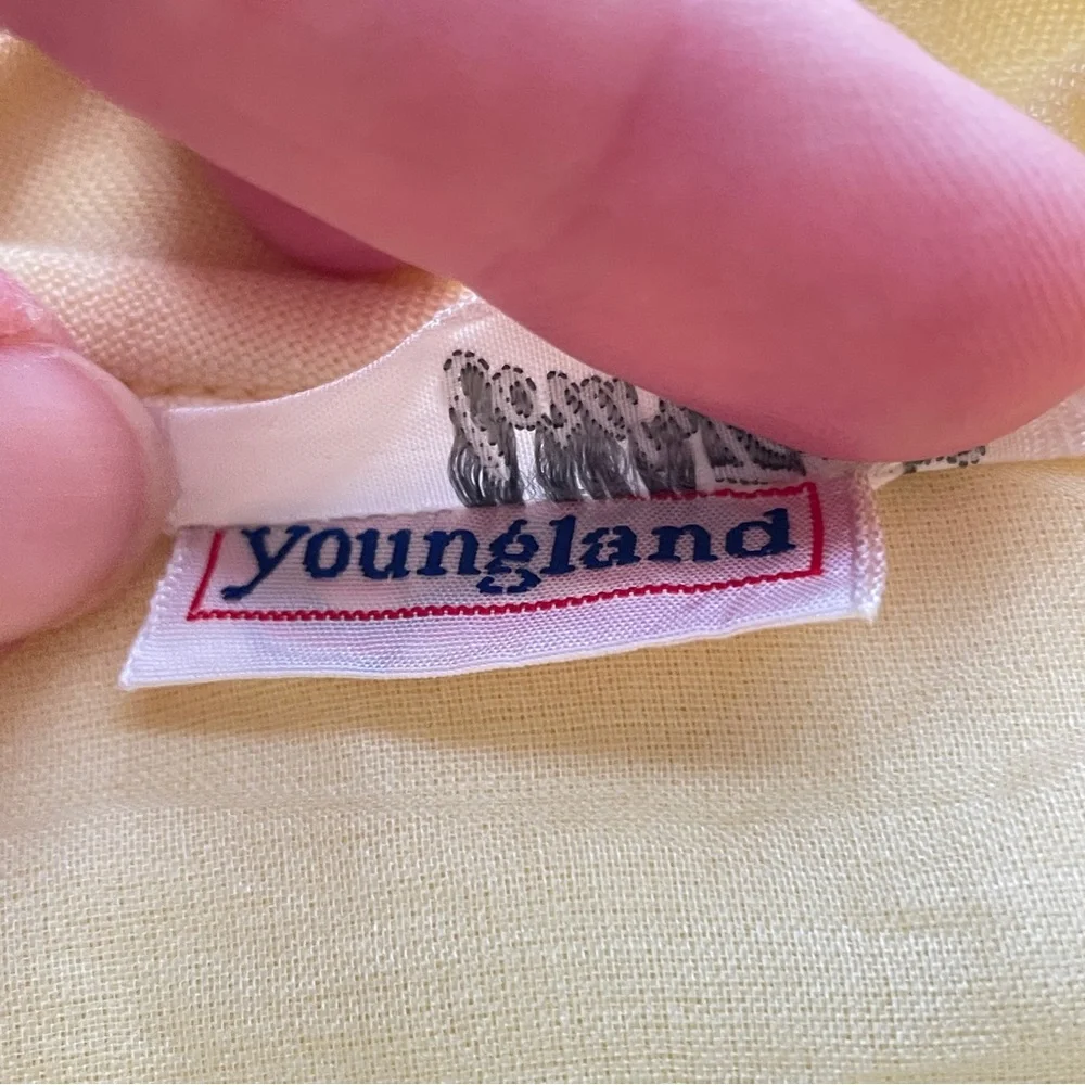 Vintage Youngland Baby Girl Swing Coat Jacket Yellow Heirloom Sz 12-18 Months